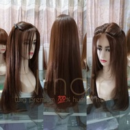 WIG PREMIUM RAMBUT ASLI, 100% rambut asli