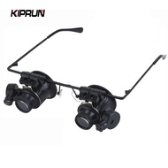 KIPRUN Headband Magnifying Glass, 20X Magnifier Double Eye Glasses, Watch Repair Jeweler Inspect Too