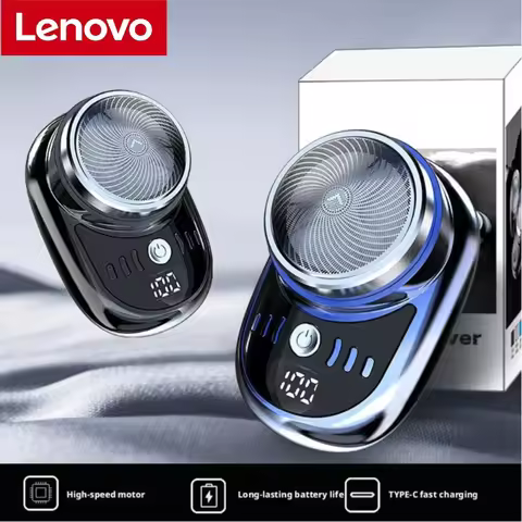 Lenovo Portable Men's Shaver Mini Pocket Travel Razor Wireless Detachable Shaver Facial Beard Hair T