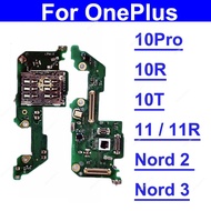 For Oneplus 1+ Nord 2 3 5G 10 Pro 11 10T 10R 11R Sim Card Tray Reader Slot Socket Board Connector Fl