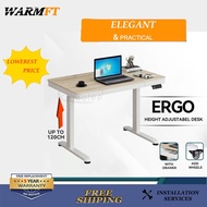 WFT Electric Standing Desk 80cm Height Adjustable Table Computer Table With Drawer Study Table warm