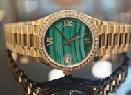 🔥Rolex Date just 278288RBR 全金🌈 孔雀石綠盤🌈 外圈原鑽🌈 69鑽刻/31mm✨高價誠購新舊ROLEX及各類名錶(最高可達市價95折回購)#116500 #126500 #