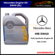 Mercedes-Benz 5W40 5L Fully Synthetic Engine Oil - 000989630813 (ORIGINAL)