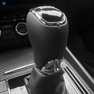 NANASALONNN Gear Shift Knob Side Cover Set Leather Suede Replacement for Gearshift Konb For Skoda Oc