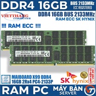Hynix Computer Ram 16GB 2Rx4 DDR4 ECC Registered Bus 2133Mhz Running Old X99 DDR4