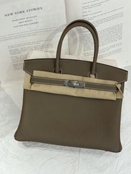Hermes birkin 30 大象灰銀釦 togo G stamp 門市現貨