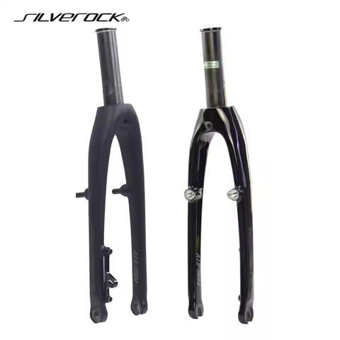 SILVEROCK Carbon Fork 20in 406 22" 451 V Brake 74mm Caliper Disc with Magnet Mount for P8 P18 FNHON