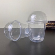 Combo of 50 360ml polybag bottom plastic cups with fi 95 ball lid