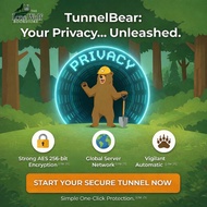 🔥 TunnelBear VPN Unlimited | Private Browsing | Public Wi-Fi Protection | PC & Mobile