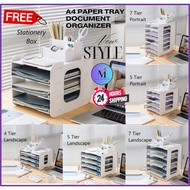 A4 Rack A3 Rack Paper Tray Document Rack Desktop Paper A4 Organizer Office Storage File Rack A3 Orga