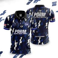 Baju T Panjang Polo PDRM Semua Siri Cetakan 3D Malaysia R96