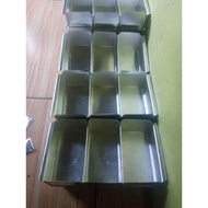 12x12x5 baking pan with dividers, 9 boxes, thick aluminum material