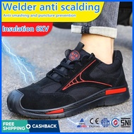▥ ✓ ⊕ LUOXIWE Safety Shoes for Men Caterpillar Steel Toe Anti-smashing And Anti-piercing Work Shoe