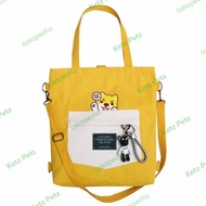 TAS KUCING KANVAS LUCU - TAS KANVAS MOTIF KUCING LUCU