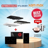 [PM US FOR MORE SURPRISE] Fujioh FR-MS2390 (Ventilating / Recycling) Slim Cooker Hood + Induction Ho
