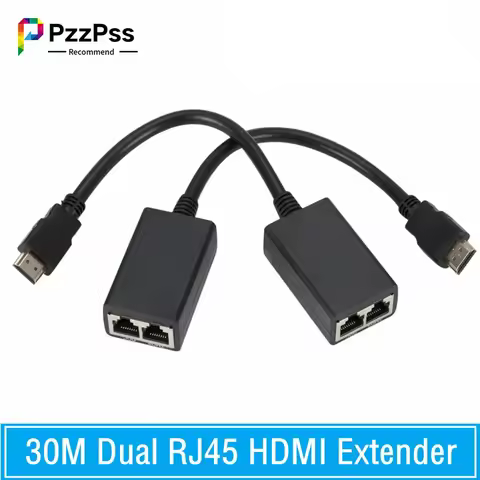 HDMI-compatible Over RJ45 CAT5e CAT6 UTP LAN Ethernet Extender Repeater Supports HD 1080P Resolution