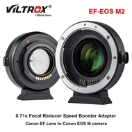 Viltrox EF-EOS M EF-EOS M2อะแดปเตอร์เลนส์0.71x เลนส์บูสเตอร์ลดความเร็วโฟกัสอะแด็ปเตอร์สำหรับแคนน่อน