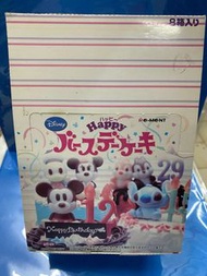 絕版RE-MENT Disney Birthday cake 生日蛋糕全套8款全新末開封