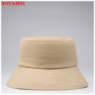 Acyclovir Big eaves hat children solid color sunscreen canvas fisherman hat Leisure outdoor original