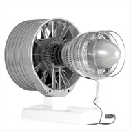 DIY STEM Jet Aircraft Engine Model Assembly Toy Battery-Driven Turbine Birthday GiftNew Year Special