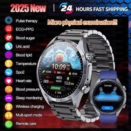 2025 Medical Grade PulseTherapy SmartWatch ECG Uric Acid Glu Blood Oxygen Heart Rate BP CES Sleep He