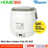 Toyomi Mini Rice Cooker 0.6L RC 818