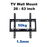 26 to 63 Inch 1.5mm Large Fixed TV Monitor Screen Wall Frame Bracket Holder Mount B45/ BX400 3020.1