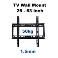 B45 26 to 63 Inch 1.5mm Large Fixed TV Monitor Screen Wall Frame Bracket Holder Mount 3020.1