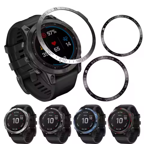Metal Bezel Ring Time Frame Glass Epix Pro 42mm ForGarmin Fenix 7 7X 7S Tactix 8 51mm Solar Sapphire