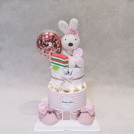 🇸🇬 🔥🔥🔥 2 Tier Diaper Cake + Ang Ku Kueh or Kueh Lapis Teether