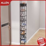 Allen Simple Shoe Rack Rental Room Corridor Door Narrow Cabinet Dustproof Household Floor Storage Qmp1