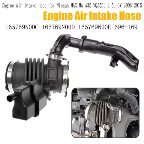 165769N00C Engine Air Intake Hose For Nissan MAXIMA A35 VQ35DE 3.5L-6V 2008-2015 165769N00D 165769N0