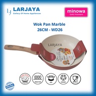 Minowa 26 cm Non-Stick Marble Wok Pan