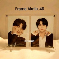 Frame Acrylic 4R Bingkai Foto Akrilik Magnet 16.5x11.5cm PC Kpop Pigura Photo Postcard Photocard Tra