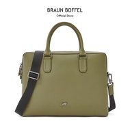 Braun Buffel Craig Briefcase In Green Moss