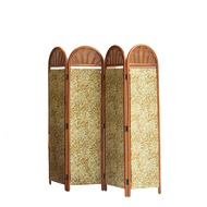 LaFloria® Printemps Rattan Screen/ rattan room divider screen/room divider with painting/solid room