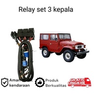 H4 LED Headlight Relay Set for Toyota Land Cruiser 40 koko