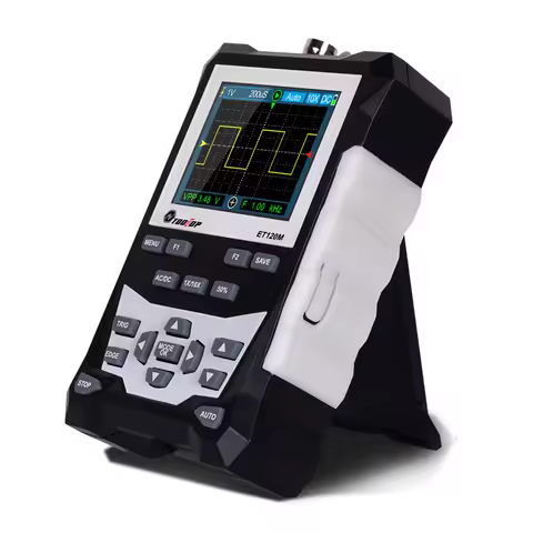 TOOLTOP ET120M Digital Oscilloscope 500MS/s 120MHz Portable Professional Oscilloscope Laboratory Ele