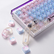 Lazy Cat Keycaps 79 Keys MAO+MOA Profile PC Cat Head 60/61/64/65/67/68 Keys Mechanical Keycap Cute C