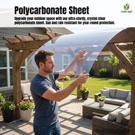Acrylic Sheet Atap Transparent Polycarbonate Sheet PlastikTransparent PC Flat TransparentRoof Atap L