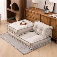 🔥包送貨 日式懶人沙發榻榻米蒲團坐墊靠背亞麻坐墩加厚可拆洗 B0190
