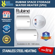 Rubine Space SPH Storage Water Heater 20 Litre - 100 Litre Capacity