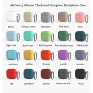 New 2021 Airpods 3 Case True Wireless Bluetooth Earphone AirPods3 Pure Color Silicone Soft Protective Cover