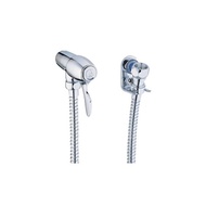 DOE - QT71 - Hand Bidet c/w 4" Flexible Hose, Wall Backet & Brass Nozzle, Coral Handle