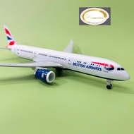 Boeing B787-8 Dreamliner Model Airplane BRITISH Airlines BRITISH AIRWAYS Scale 1:400 20CM High Quali