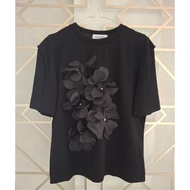 ADELINE Tshirt with Flower Details || Women's T-shirt || Women's T-shirts || Casual Tshirt || Flower