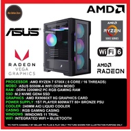 Gaming PC Desktop AMD Ryzen 7 5700X/32GB/16GB/512GB SSD/1TB SSD/RX9060XT 8GB/600W/240MM/WIFI