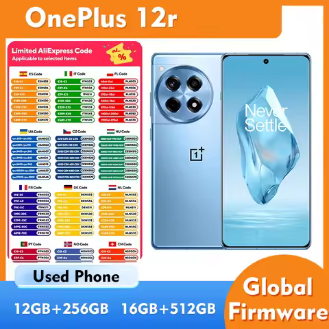 Oneplus 12R 5G 256GB 512GB ROM Smartphone Android features a 6.78-inch 1.5K AMOLED LTPO4 display Use