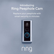 (GADGETPRO, Local Best Seller) Ring Peephole Cam - Smart Video Doorbell, HD Video, 2-way Talk, Easy Installation w/Alexa