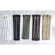 8" EMC 4YG, YKK, WSN Brass Tanso Zipper (5Pieces)